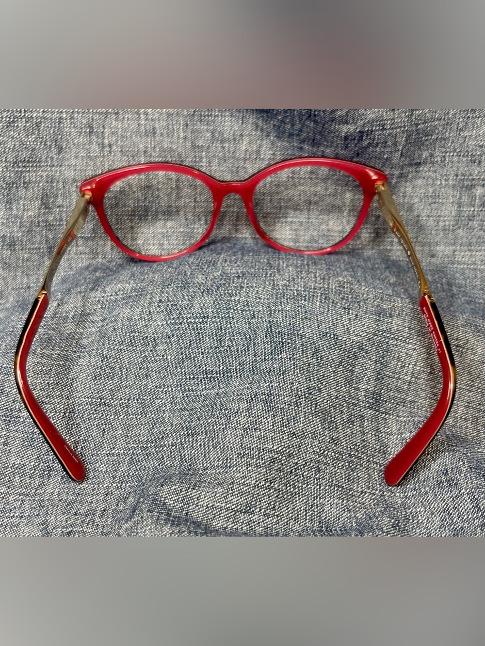 2 Pair Kate Spade Women Eyeglass Frames Cat Eye Oval Tortoiseshell Crystal Pink - Picture 3 of 10